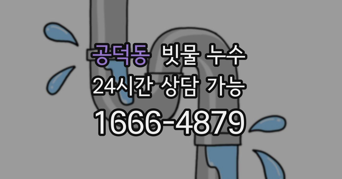 공덕동 빗물 누수