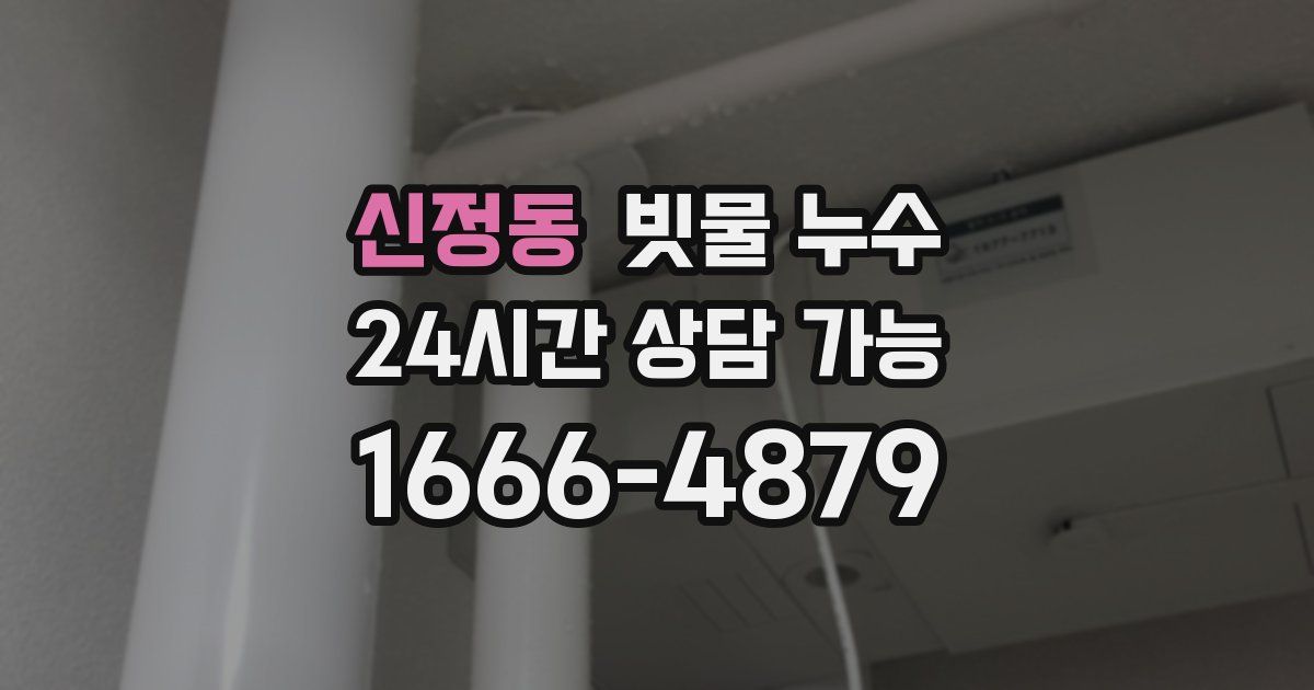신정동 빗물 누수