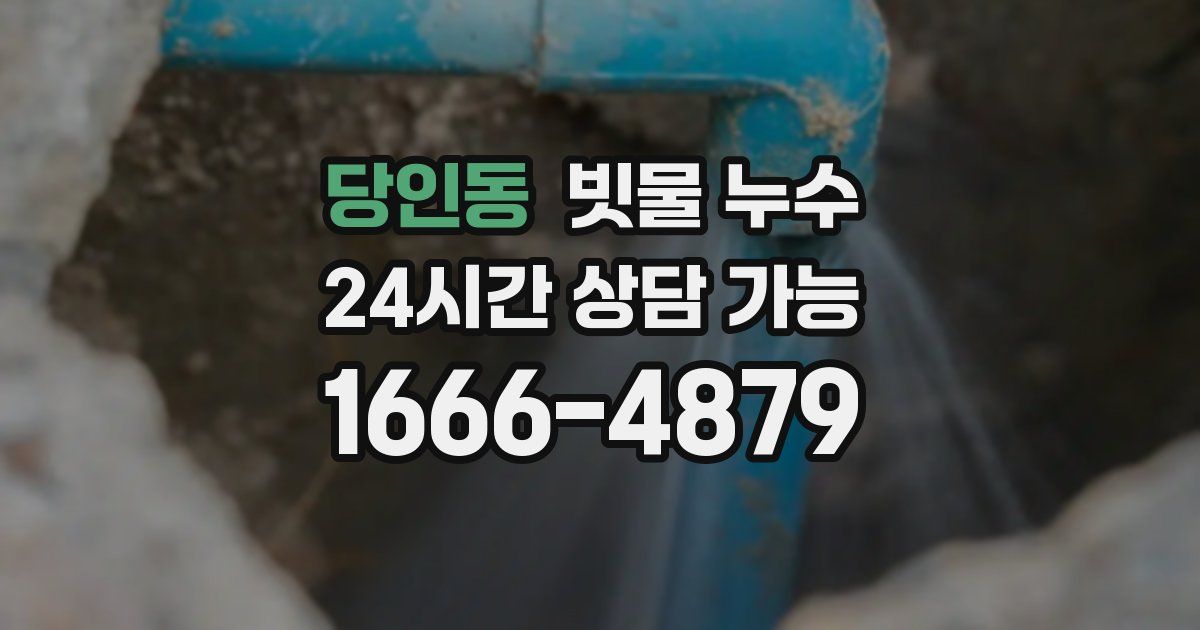 당인동 빗물 누수