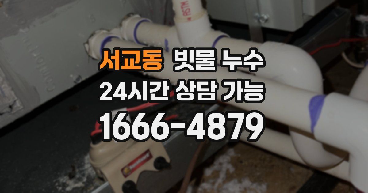 서교동 빗물 누수