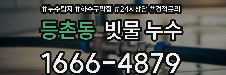 등촌동 빗물 누수