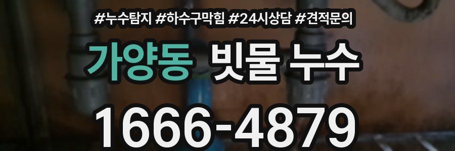 가양동 빗물 누수