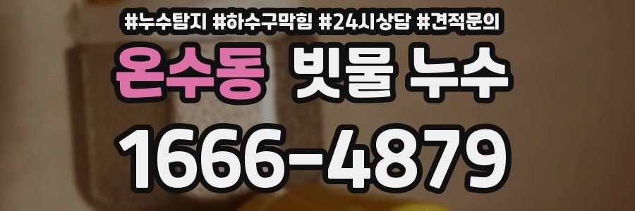 온수동 빗물 누수