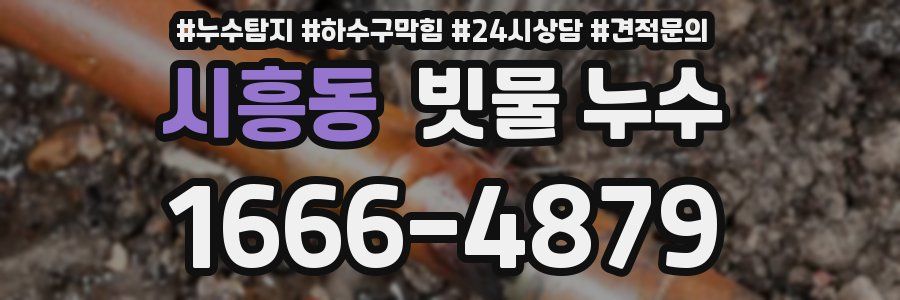 시흥동 빗물 누수