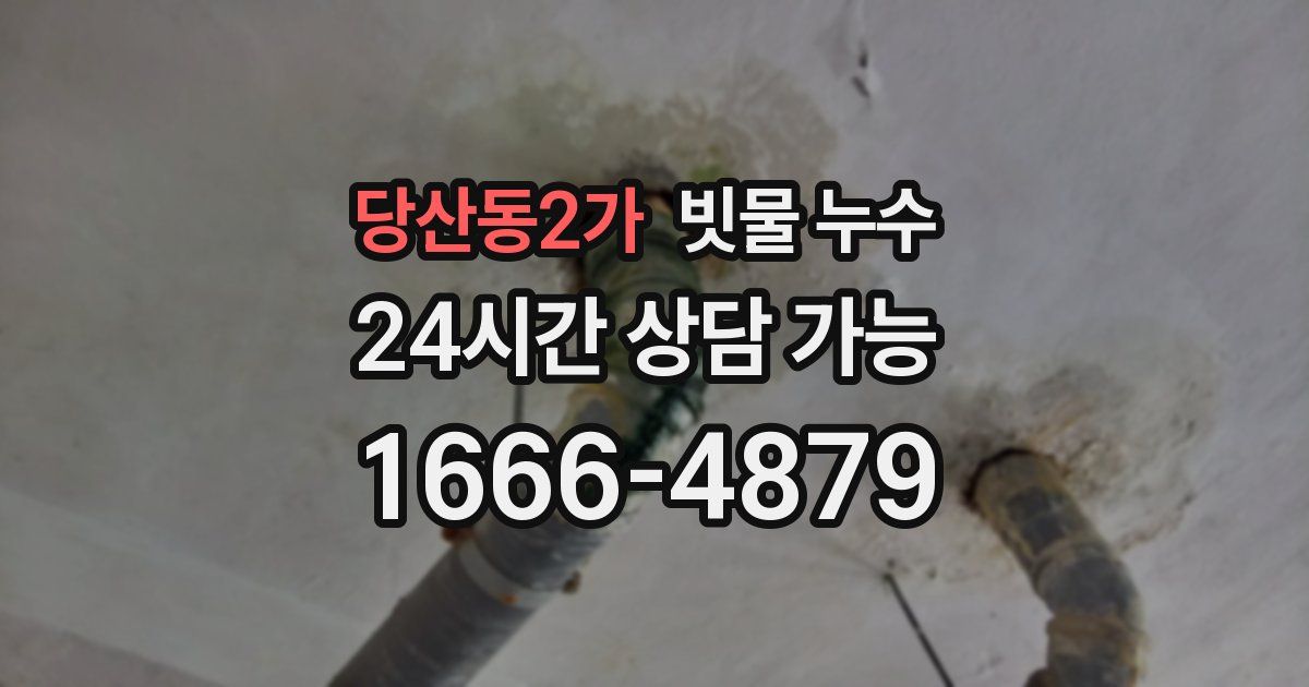 당산동2가 빗물 누수