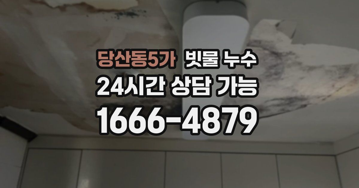 당산동5가 빗물 누수