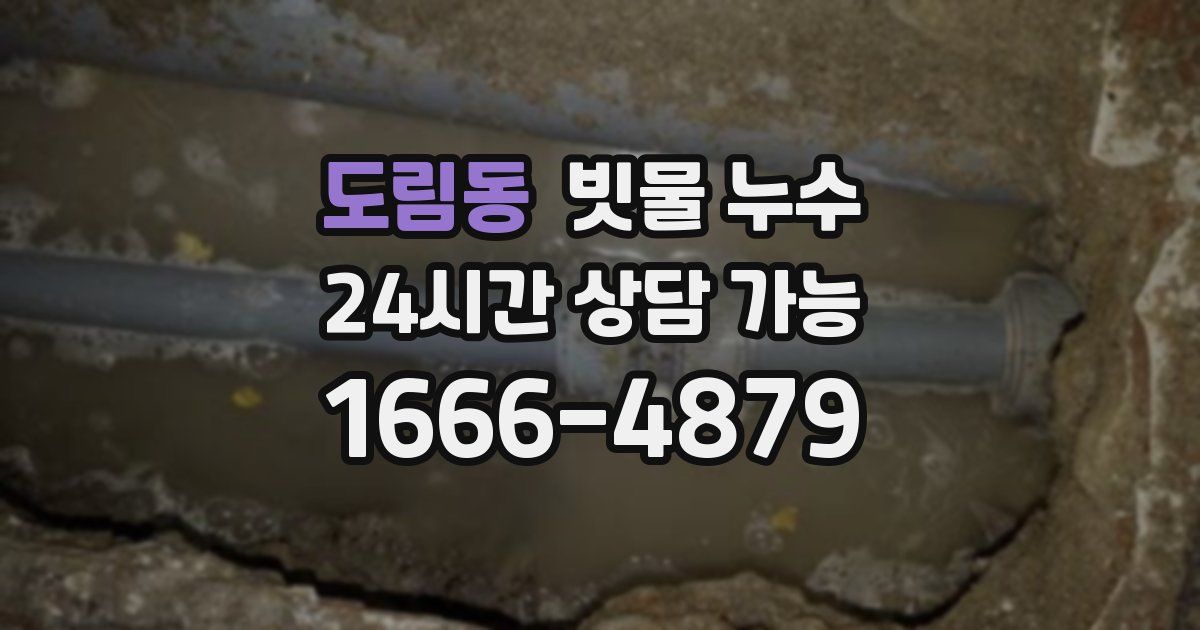 도림동 빗물 누수