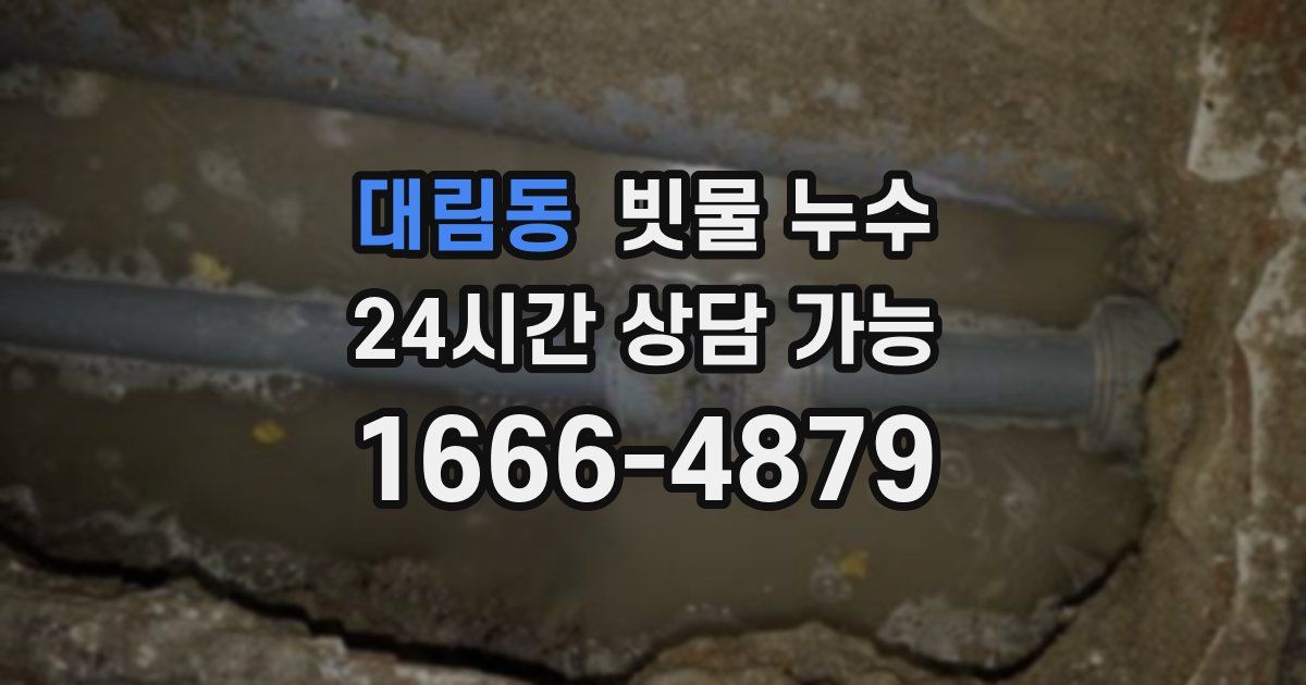 대림동 빗물 누수