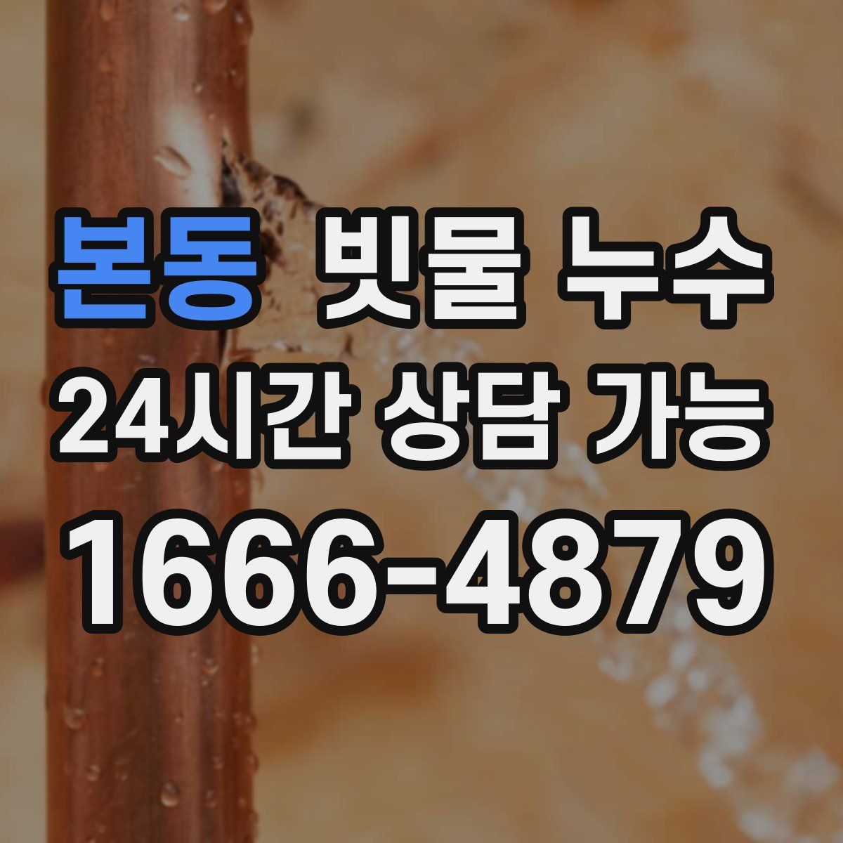 본동 빗물 누수