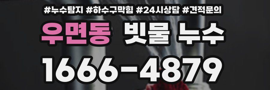 우면동 빗물 누수