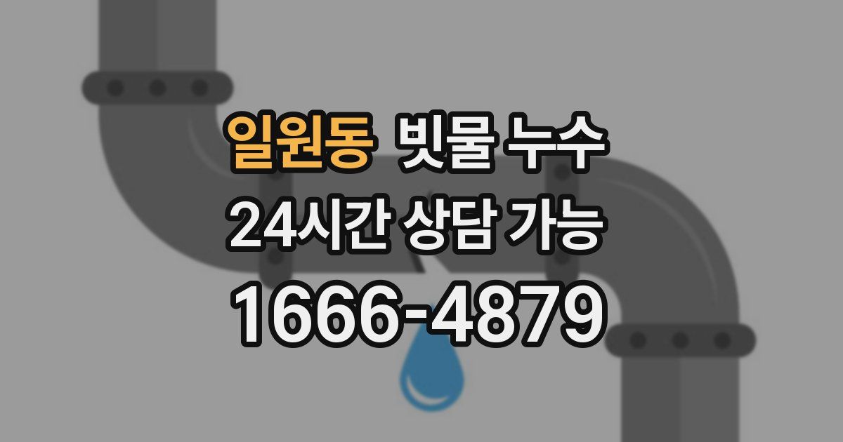 일원동 빗물 누수