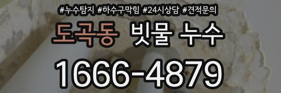 도곡동 빗물 누수