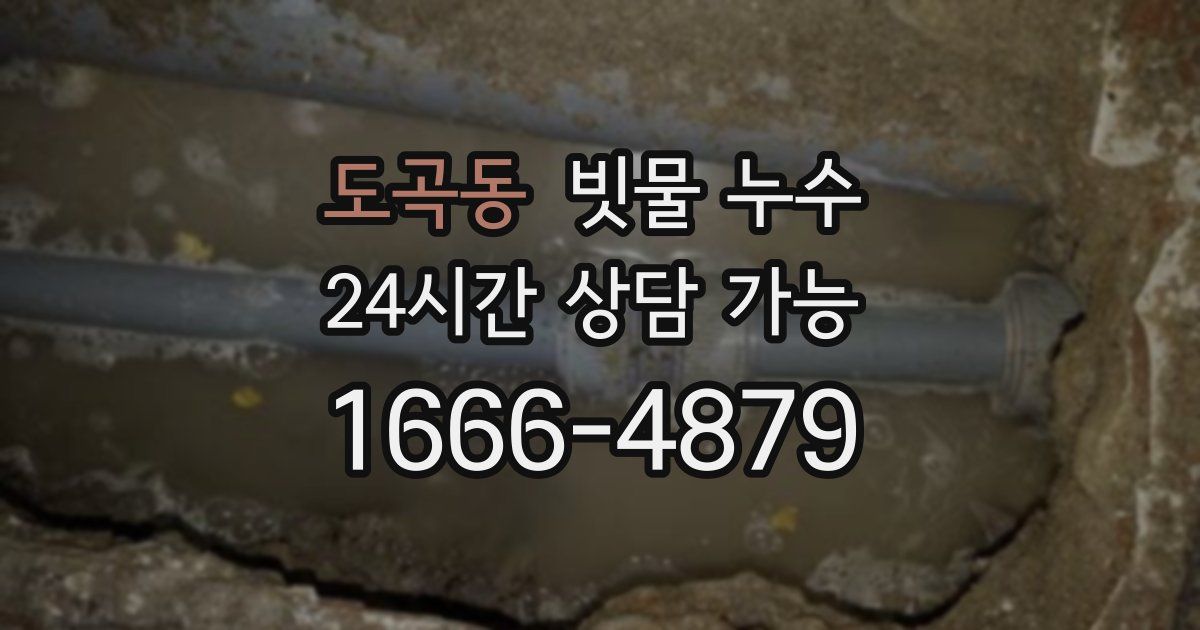 도곡동 빗물 누수