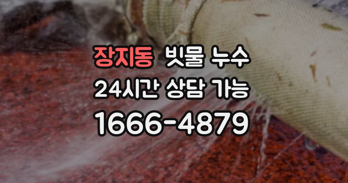장지동 빗물 누수