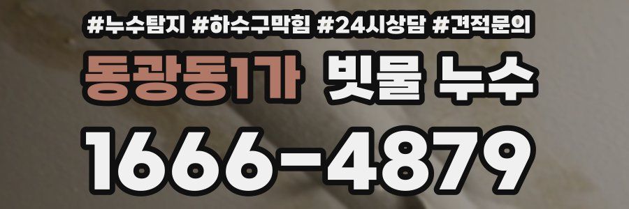 동광동1가 빗물 누수