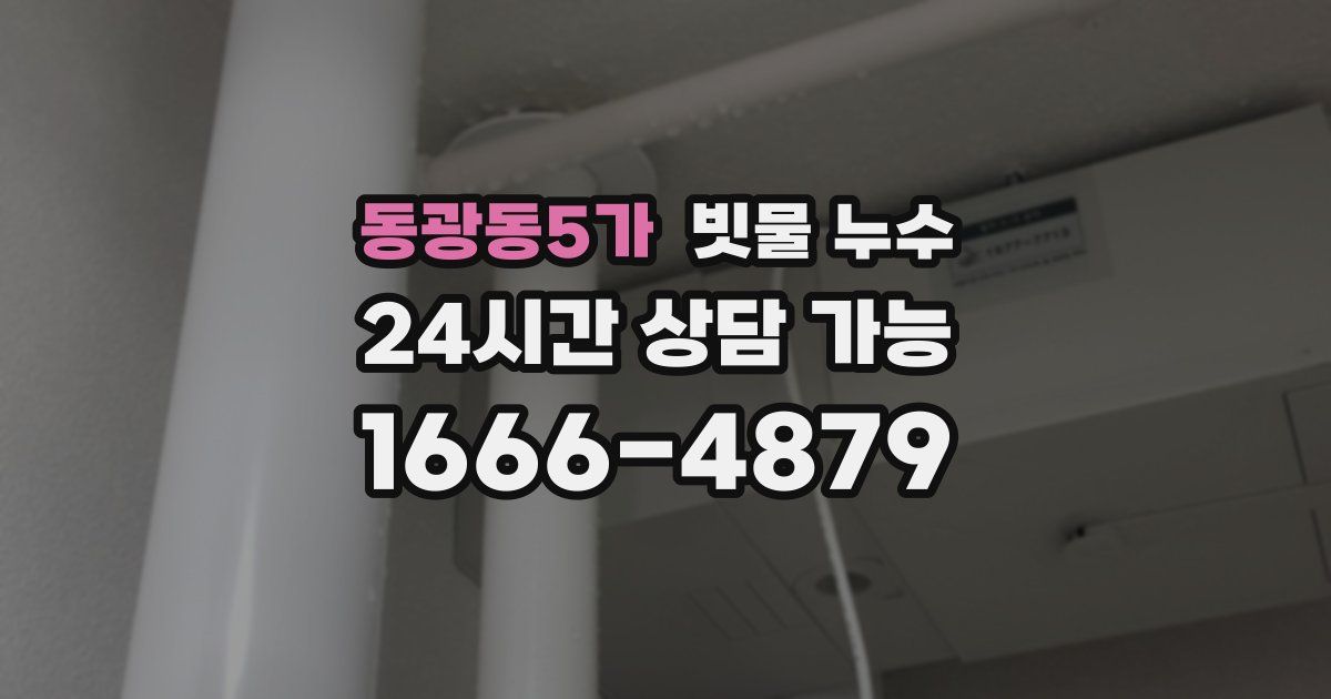 동광동5가 빗물 누수