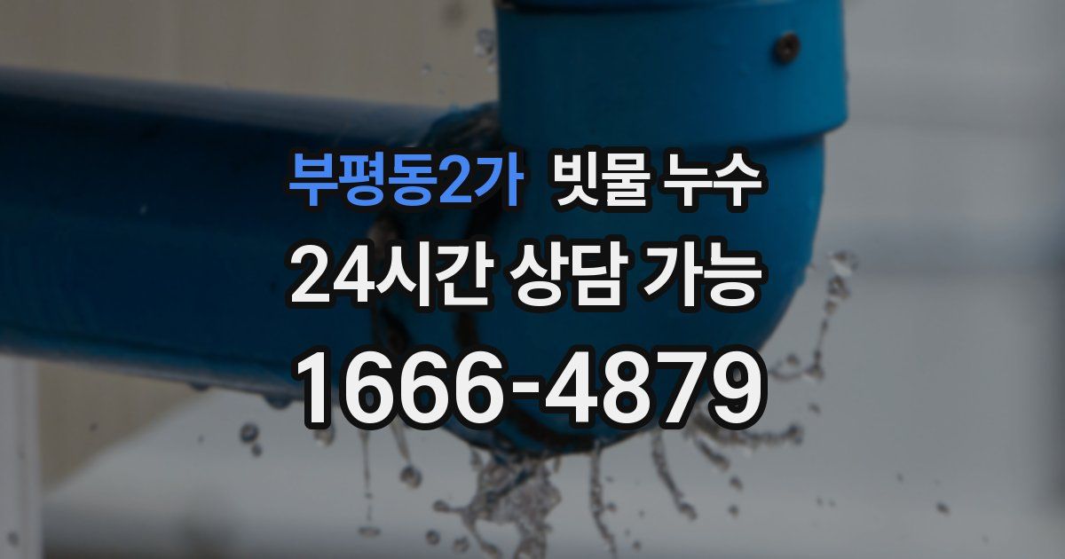 부평동2가 빗물 누수
