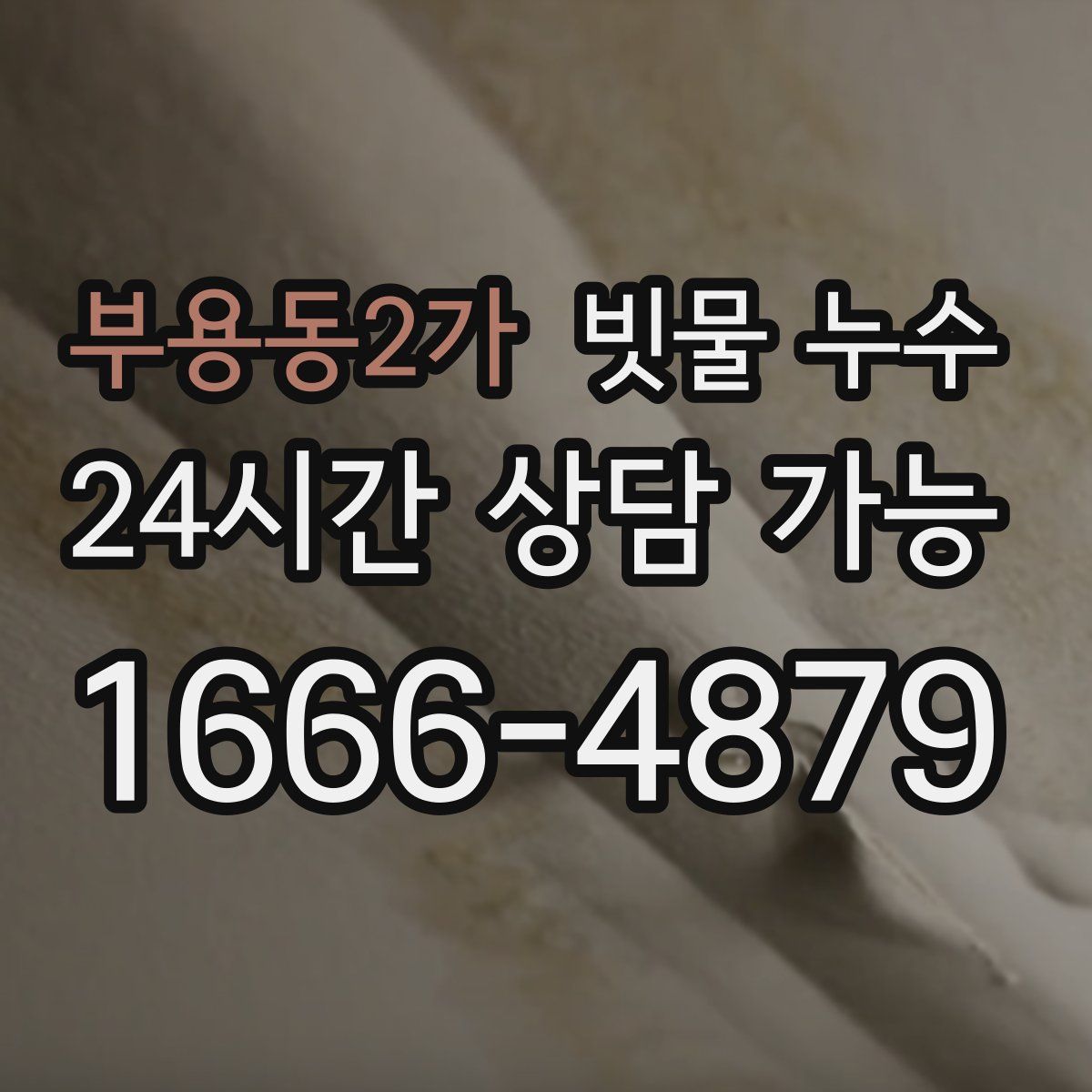 부용동2가 빗물 누수