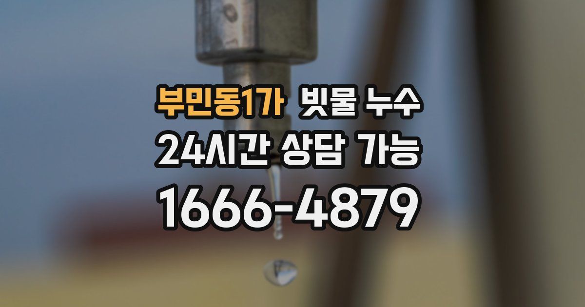 부민동1가 빗물 누수