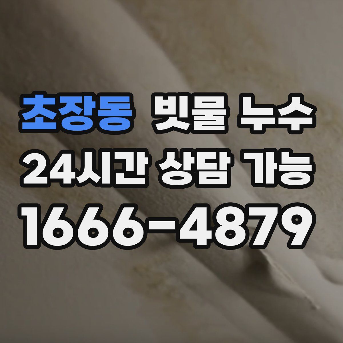 초장동 빗물 누수