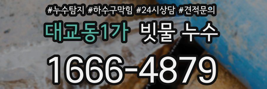 대교동1가 빗물 누수