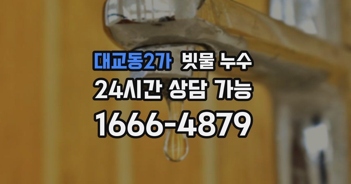 대교동2가 빗물 누수