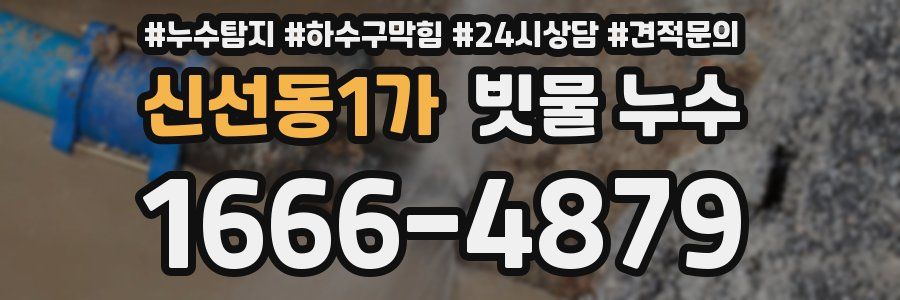 신선동1가 빗물 누수