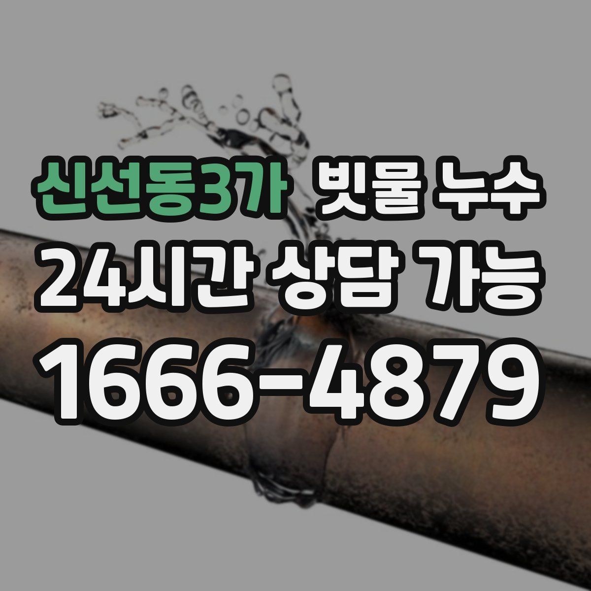 신선동3가 빗물 누수