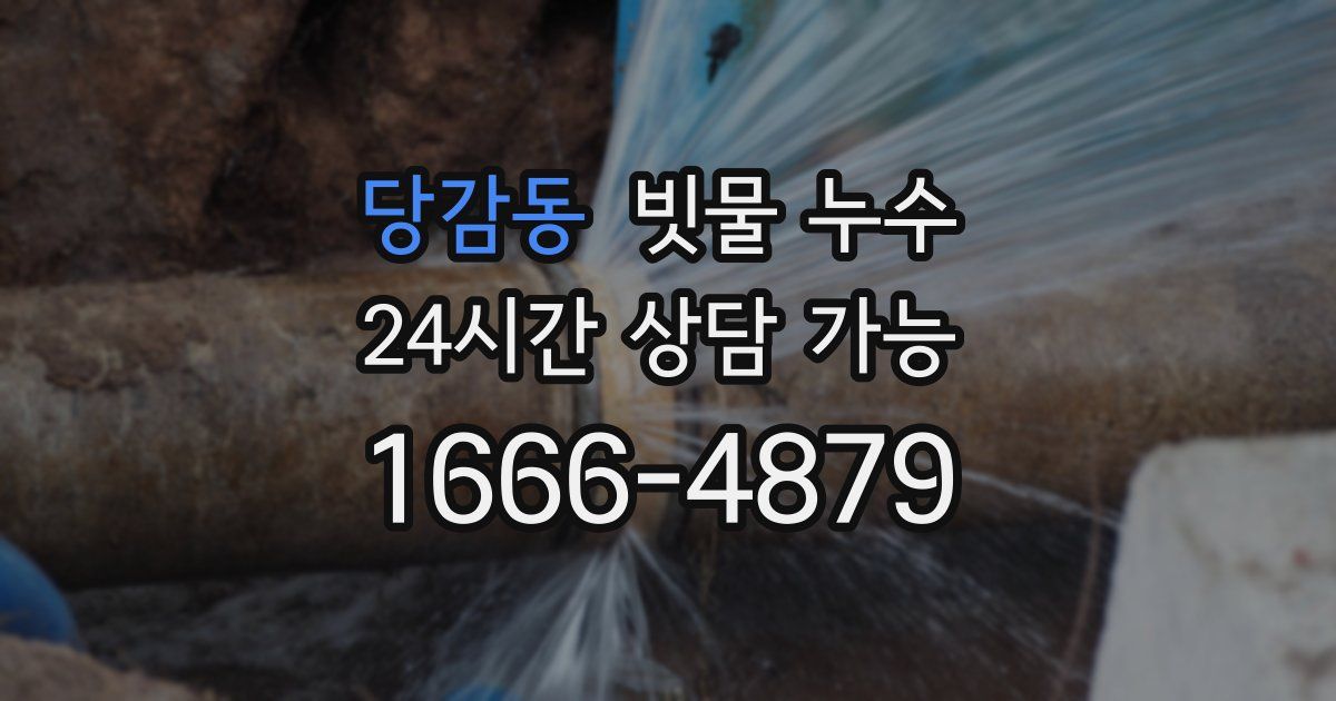 당감동 빗물 누수