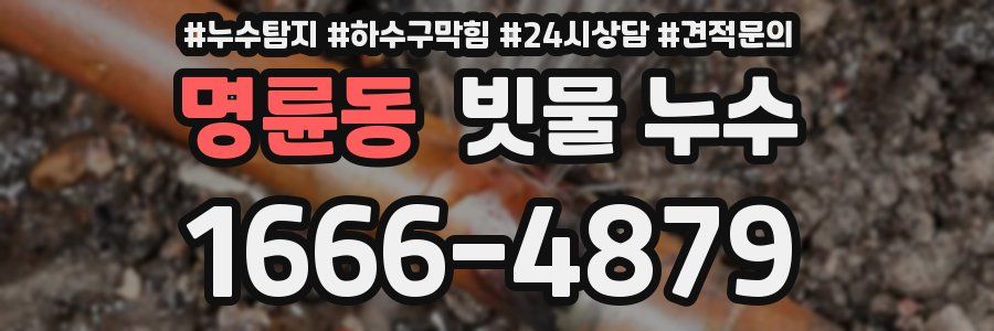 명륜동 빗물 누수