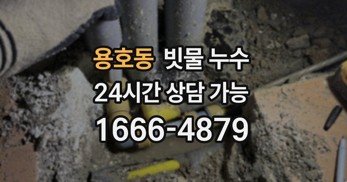 용호동 빗물 누수