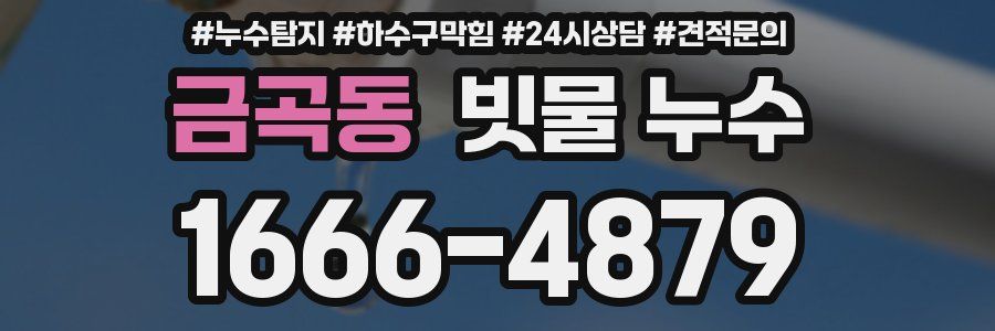 금곡동 빗물 누수