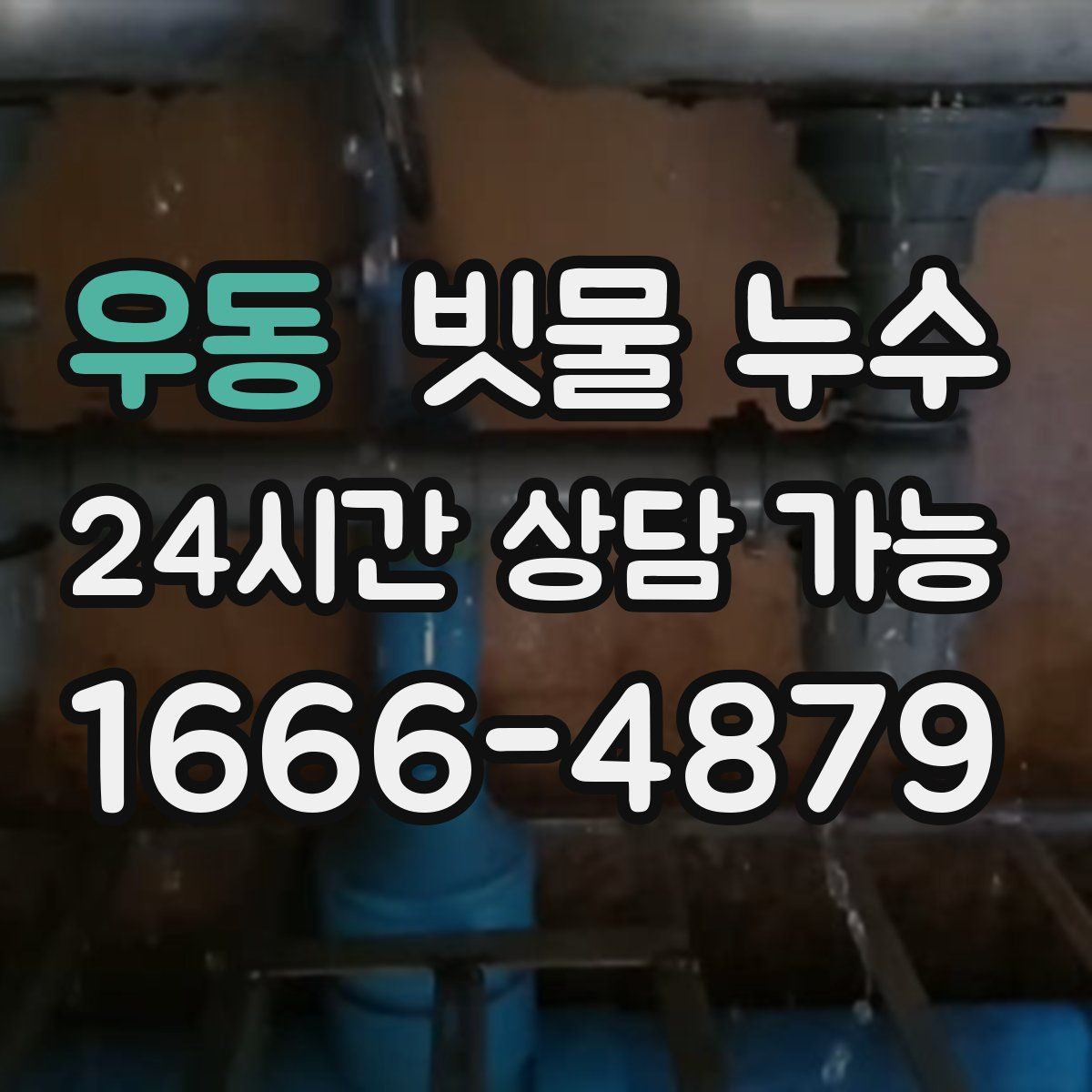 우동 빗물 누수