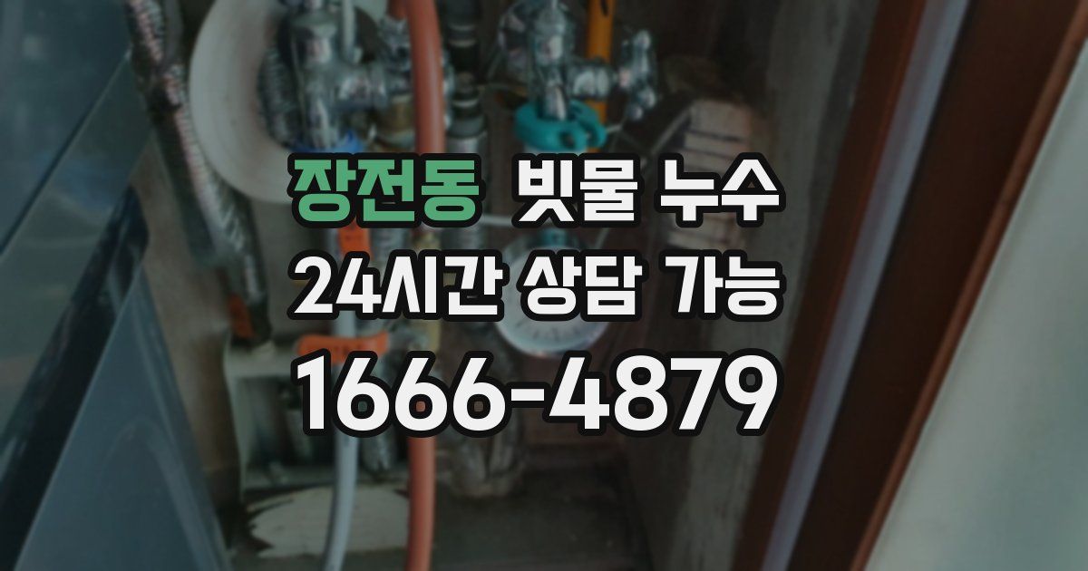 장전동 빗물 누수