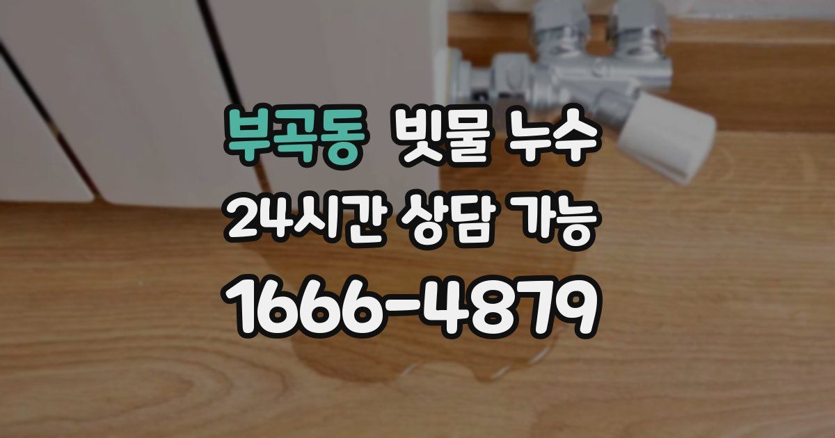 부곡동 빗물 누수