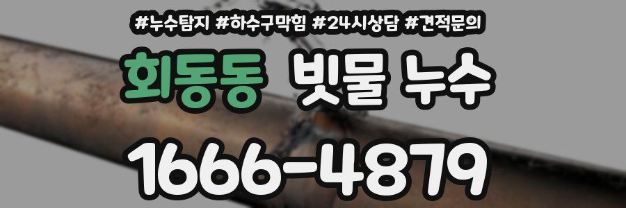 회동동 빗물 누수