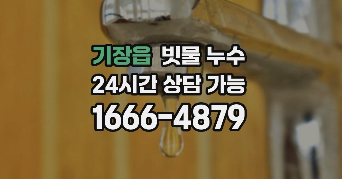 기장읍 빗물 누수