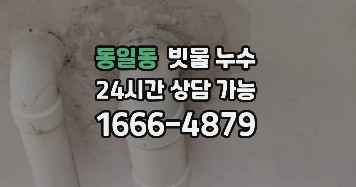 동일동 빗물 누수
