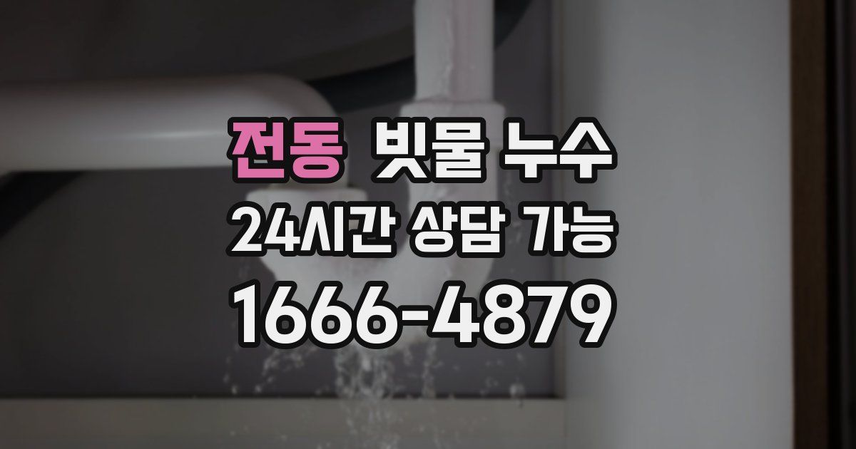 전동 빗물 누수