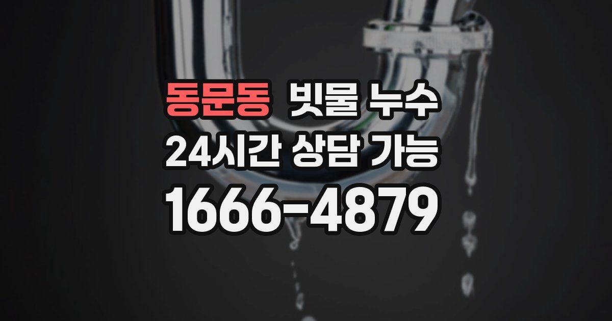 동문동 빗물 누수