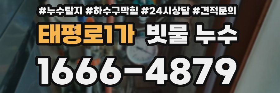 태평로1가 빗물 누수