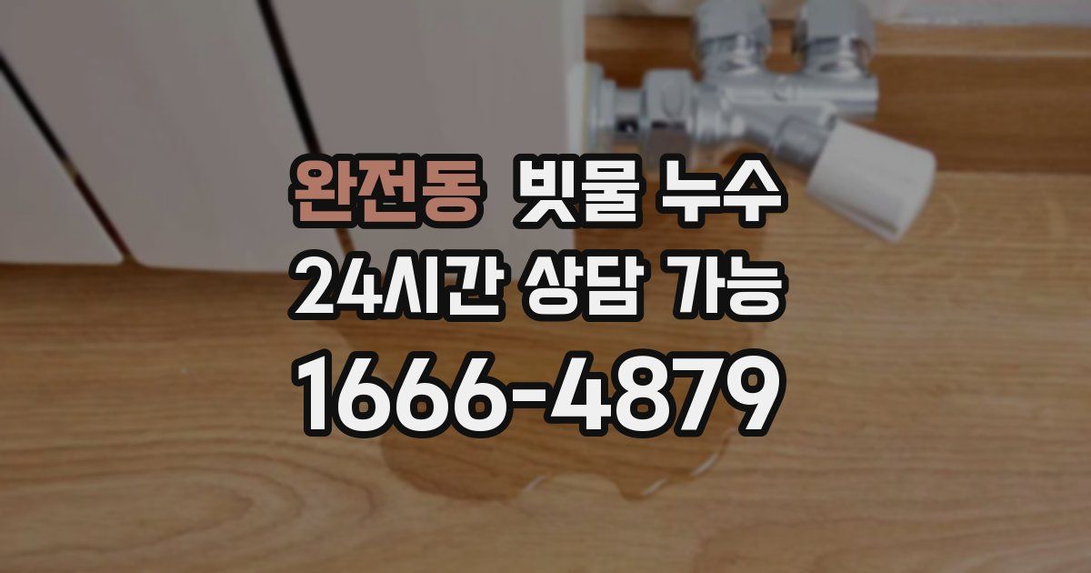 완전동 빗물 누수