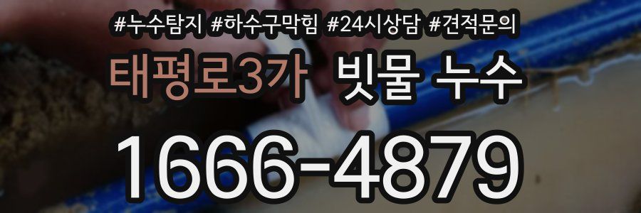 태평로3가 빗물 누수