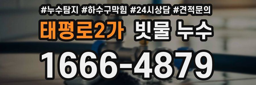 태평로2가 빗물 누수