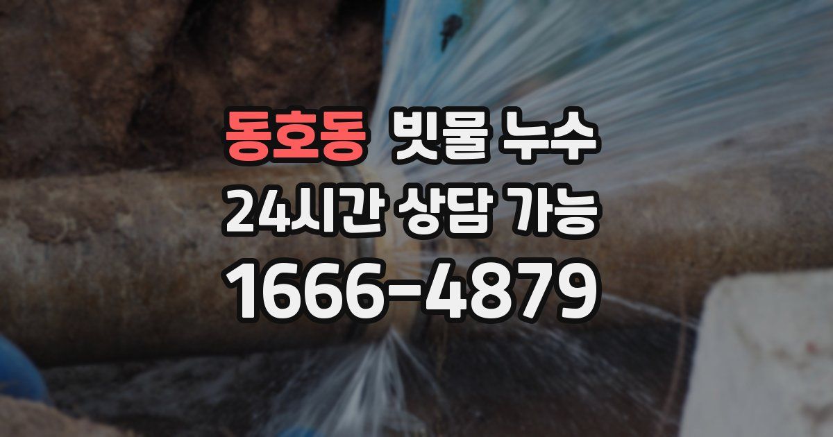 동호동 빗물 누수