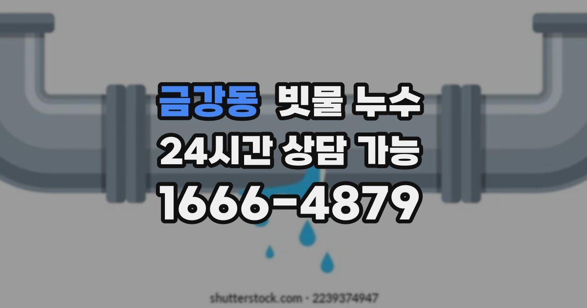 금강동 빗물 누수