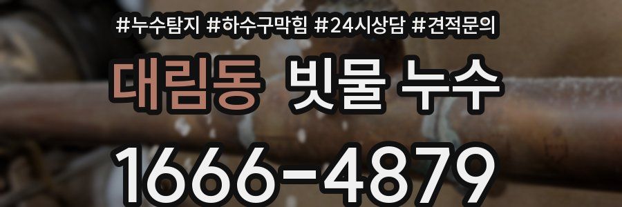 대림동 빗물 누수