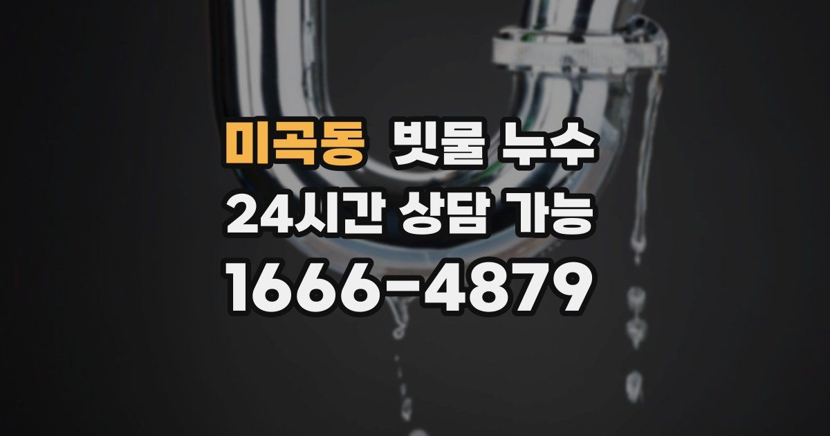 미곡동 빗물 누수