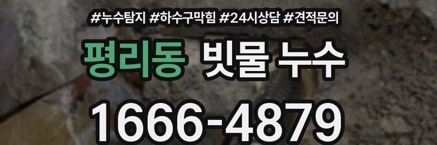 평리동 빗물 누수