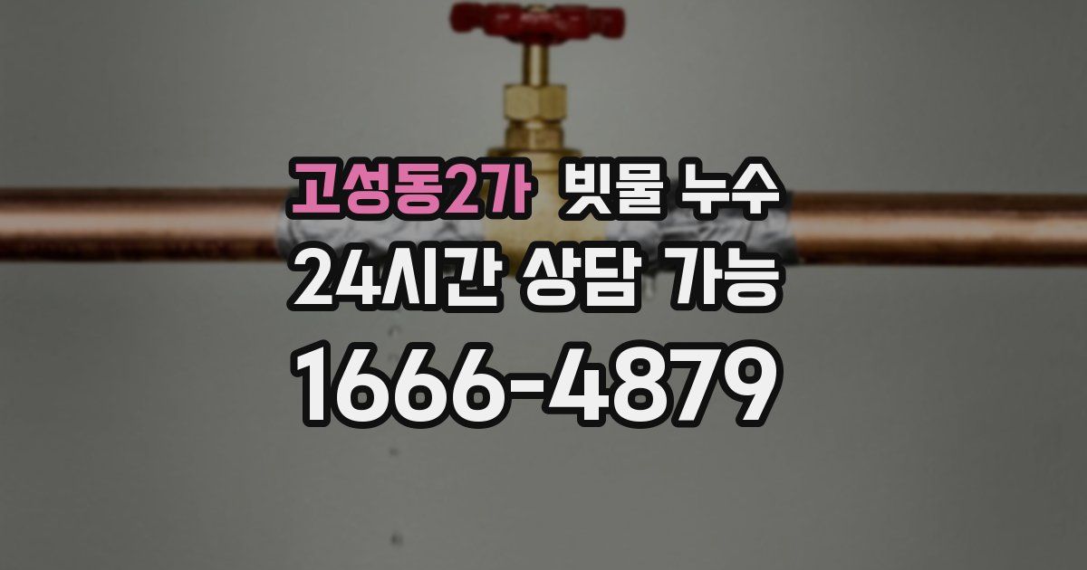 고성동2가 빗물 누수